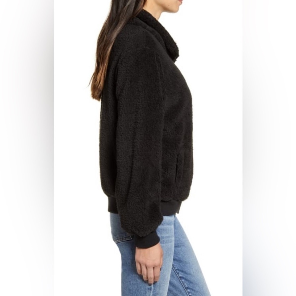 Rails Austin Sherpa Teddy Jacket in Black - Size S - Picture 3 of 5